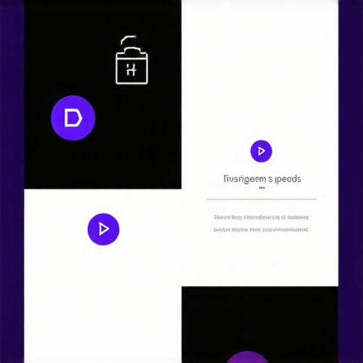 Website with speed and security icons illustrating technical SEO best practices