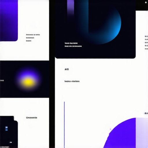 Futuristic web design featuring AI, AR, and voice interfaces