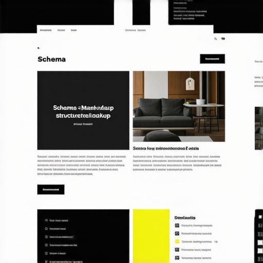 Website with schema markup and rich snippets highlighting technical SEO features.