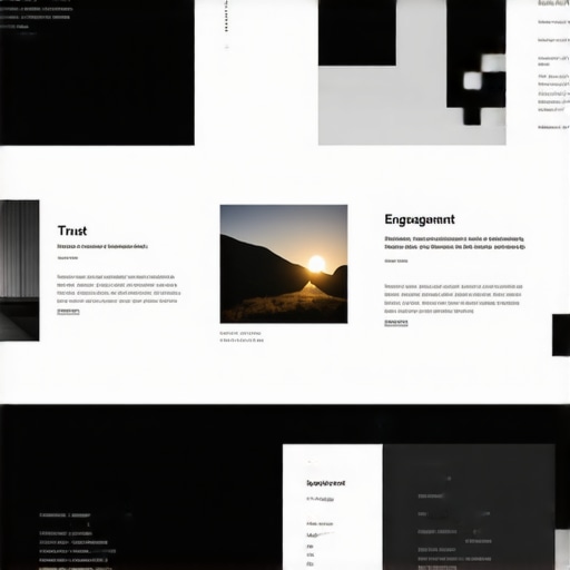 Modern website layout showcasing sleek design, micro-interactions, and mobile responsiveness.