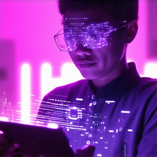 A digital web interface showcasing augmented reality and blockchain elements to symbolize advanced trust-building technologies.