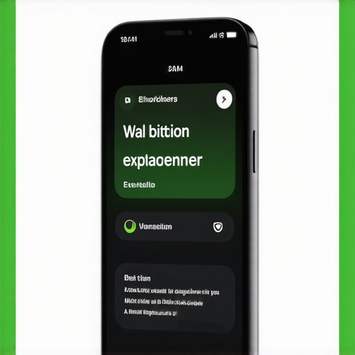 Modern PWA Interface Mobile device displaying a fast, responsive progressive web app with sleek design