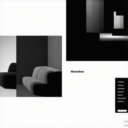 Screenshot of a modern, trendy website design with interactive elements and dark theme.