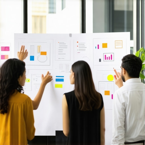 Team working together openly in a modern workspace, symbolizing transparency and trust-building