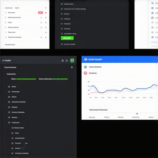SEO audit tools dashboard Screenshot of Screaming Frog and Google Search Console interfaces highlighting website errors and performance metrics.