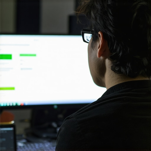 Developer working on website loading speed and performance enhancements