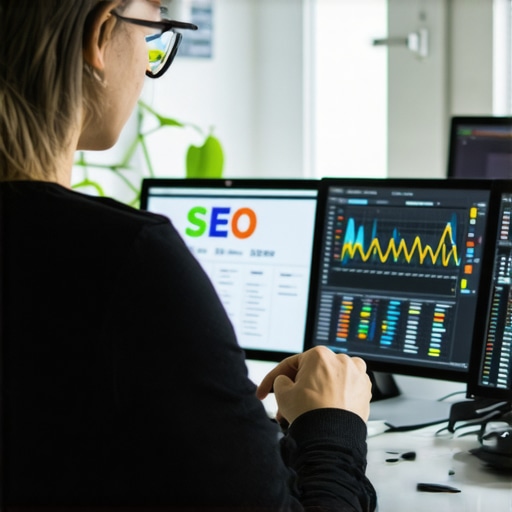 Deep Dive Into Digital Strategy Marketer reviewing digital marketing analytics with focus on SEO, PPC, and branding