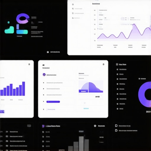 A technician monitoring various SEO and website performance dashboards on a computer