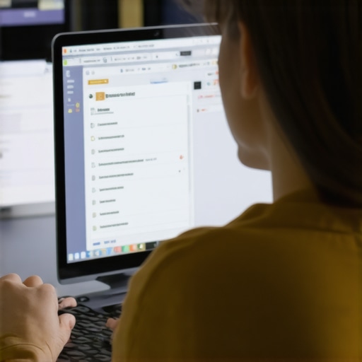 Business owner updating online directories on a laptop with multiple tabs open for local citations.