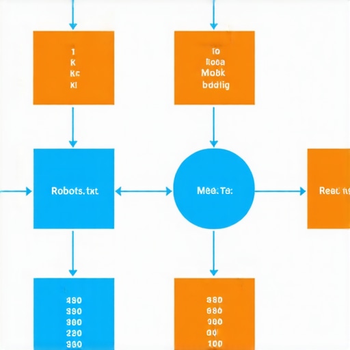Flowchart illustrating steps to prevent internal search pages from being indexed by search engines