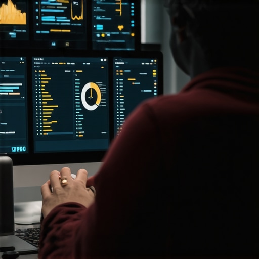 Website analysis for maintenance Person reviewing website SEO metrics and tools to ensure ongoing performance