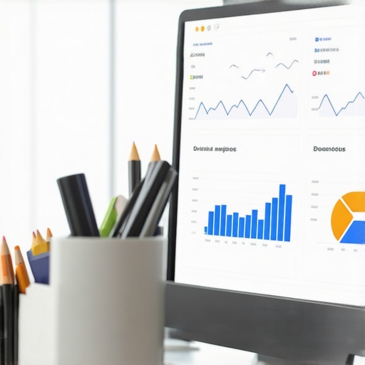 Screenshot showing SEO tools and log analysis data on a computer monitor.