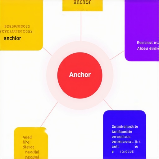 Visual chart illustrating different types of anchor texts including branded, generic, long-tail, and naked URLs in SEO