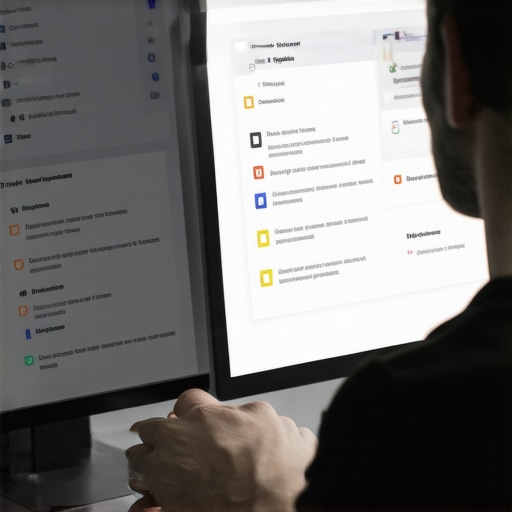 Assessing Trust Signals in Web Design Web designer analyzing website trust signals with annotations