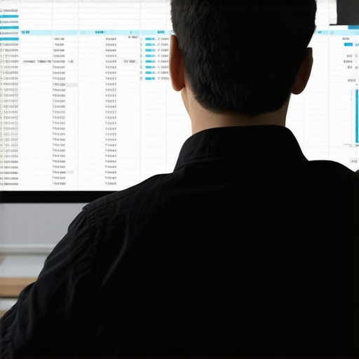 A person reviewing website content with analytical tools