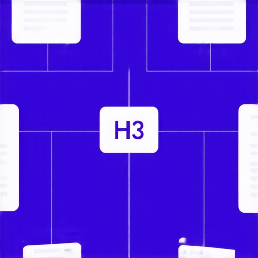 Diagram showing proper hierarchical structure of header tags in HTML for SEO