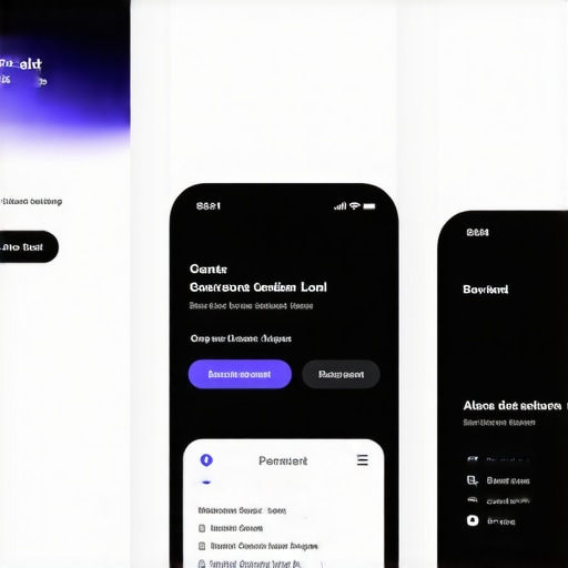 Responsive mobile website showcasing visible call-to-action buttons, simplified menus, and ample white space for better user experience