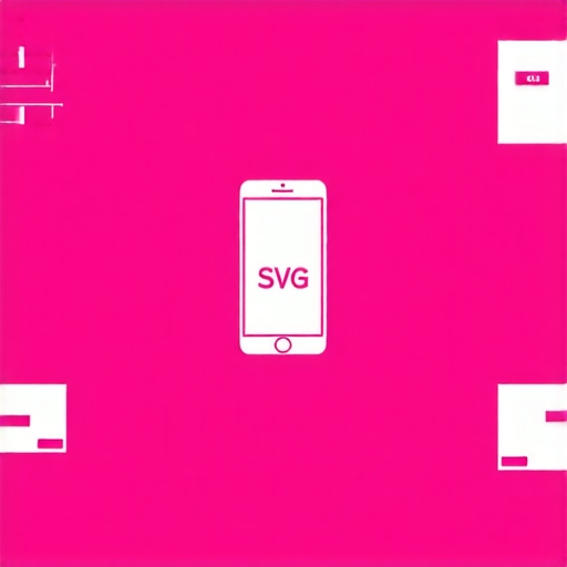 Flowchart illustrating steps to optimize SVG files for mobile