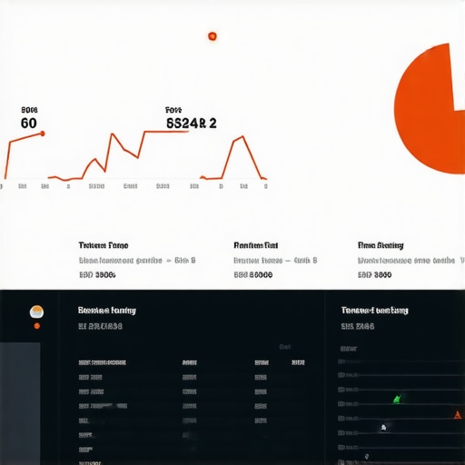 Performance metrics of server response times displayed on a computer screen