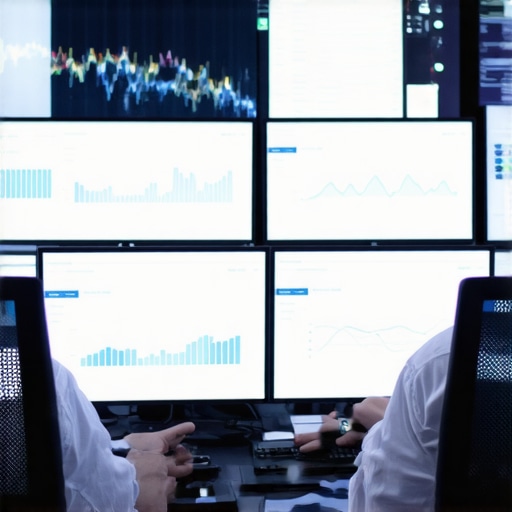 Person analyzing website metrics on computer screens, focusing on speed and crawl data