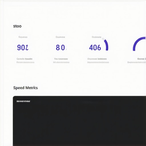 A comprehensive website audit dashboard displaying SEO, speed, and performance metrics