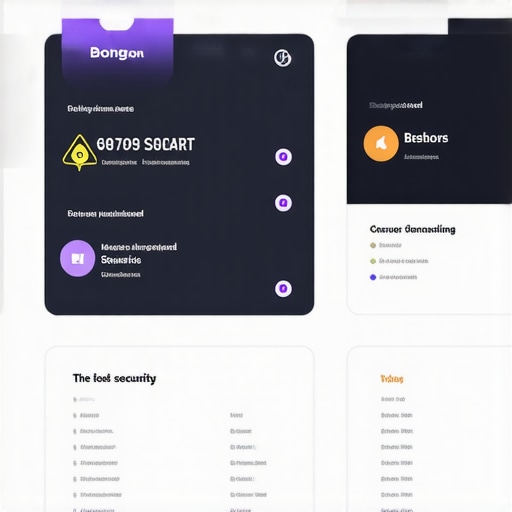 Performance monitoring dashboard displaying analytics and security metrics