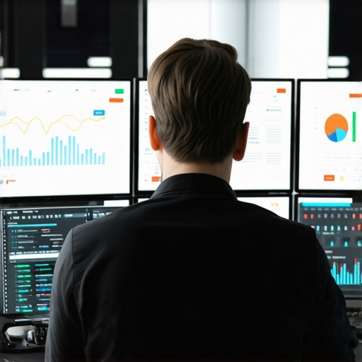 Professional monitoring website performance using analytics dashboards and server logs.