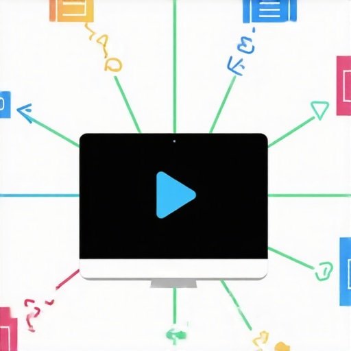 Diagram illustrating key components of website optimization including structure, speed, CTA, and reviews.