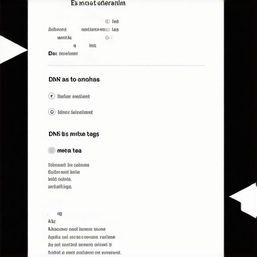 Illustration of DNS and meta tag verification steps for website ownership