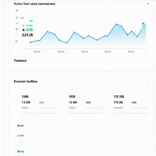 Screenshot of website analytics dashboard indicating increased traffic after content refresh