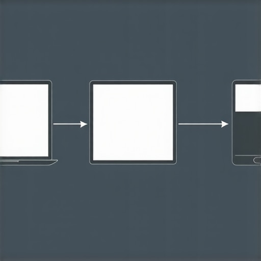 Illustration of a CSS Grid with breakpoints for desktop, tablet, and mobile devices.