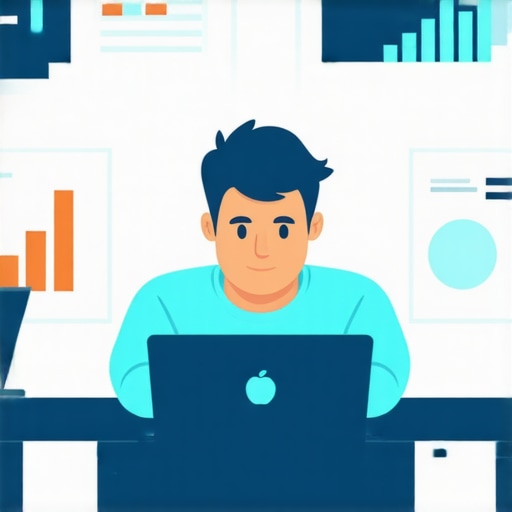 Developer working on website speed optimization with coding tools and performance metrics.