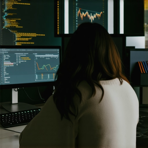 Website Monitoring and Maintenance Tools Person analyzing website performance metrics on a computer