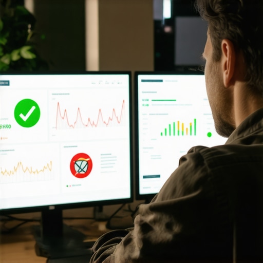 Digital marketer analyzing advanced website performance metrics