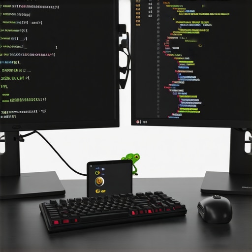 Professional workstation running Screaming Frog and Google Ads Scripts for digital marketing maintenance.