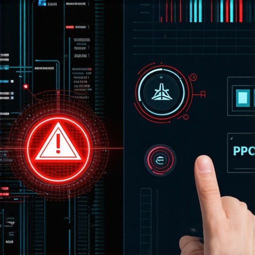 A split-screen illustration showing automated code versus manual marketing adjustments for better PPC results.