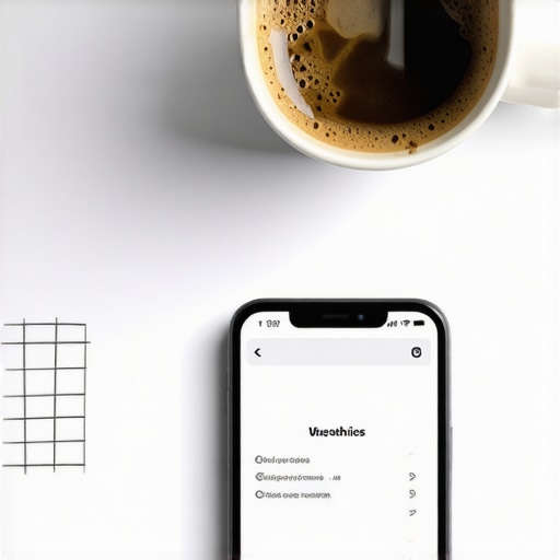 Designer desk with mobile UX wireframes and smartphone