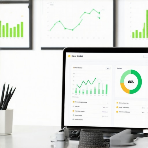 A professional dashboard showing SEO maintenance and PPC performance metrics for a local business.