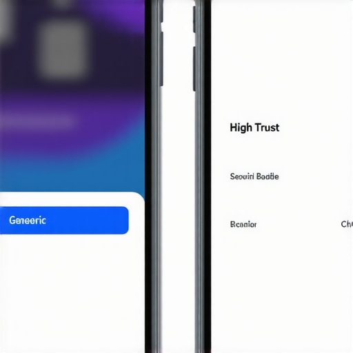 A comparison showing how branding and trust signals improve mobile checkout conversion over sterile designs.